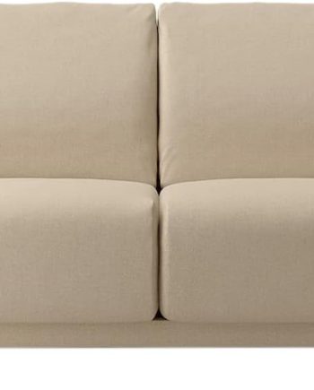 Heathered Beige Cotton Canvas Sofa Body 2 Seater for Urethane Pocket Coil