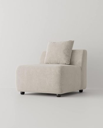 Luxury L-Shaped Upholstery Convertible  Sectional Sofa, Contemporary Reversible Couch with Chaise Lounge for Living Room, Apartment, 1-Seater, Beige Armless