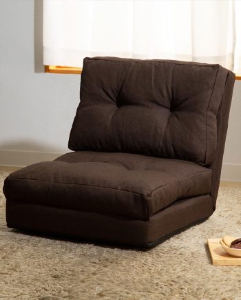 Multi-Use Sofa Bed, 3-, Width 23.6 inches (60 cm), 14 Levels of Reclining, 1 Seat, Sofa, Foldable, Width 23.6 x Depth 26.0 - Height Approx. 4.7-40.7 inches (60 x 66-205 x 12